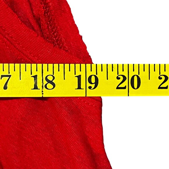 Free People Red L Tank Boho Embroidered Flowy Statement Cottage core Rodeo - Picture 5 of 9